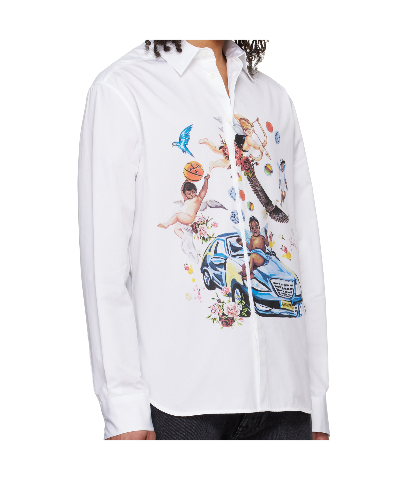 Off-white Long-sleeved Shirt In White