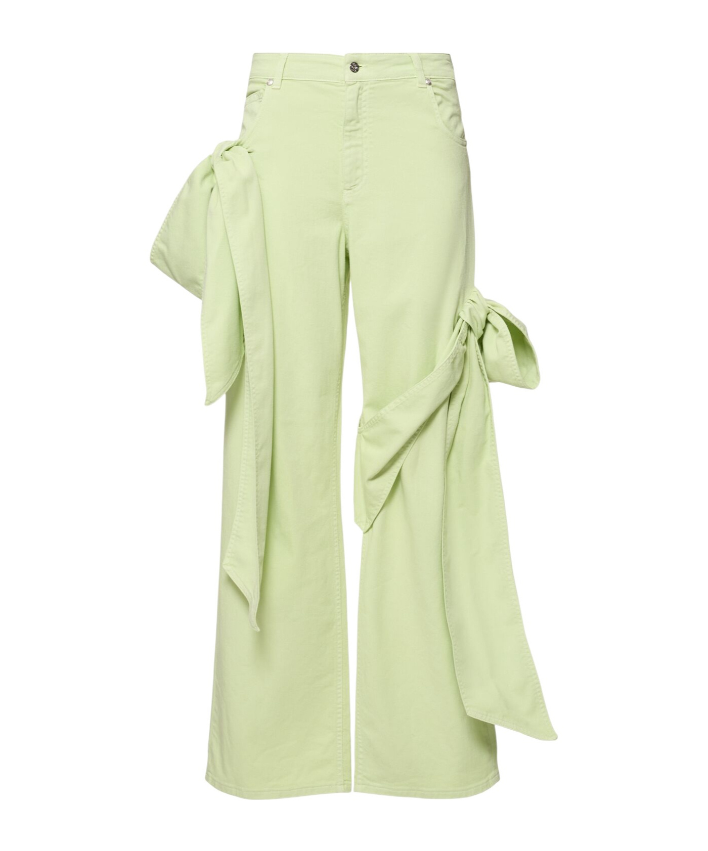 Blumarine Belt-loop Jeans In Green