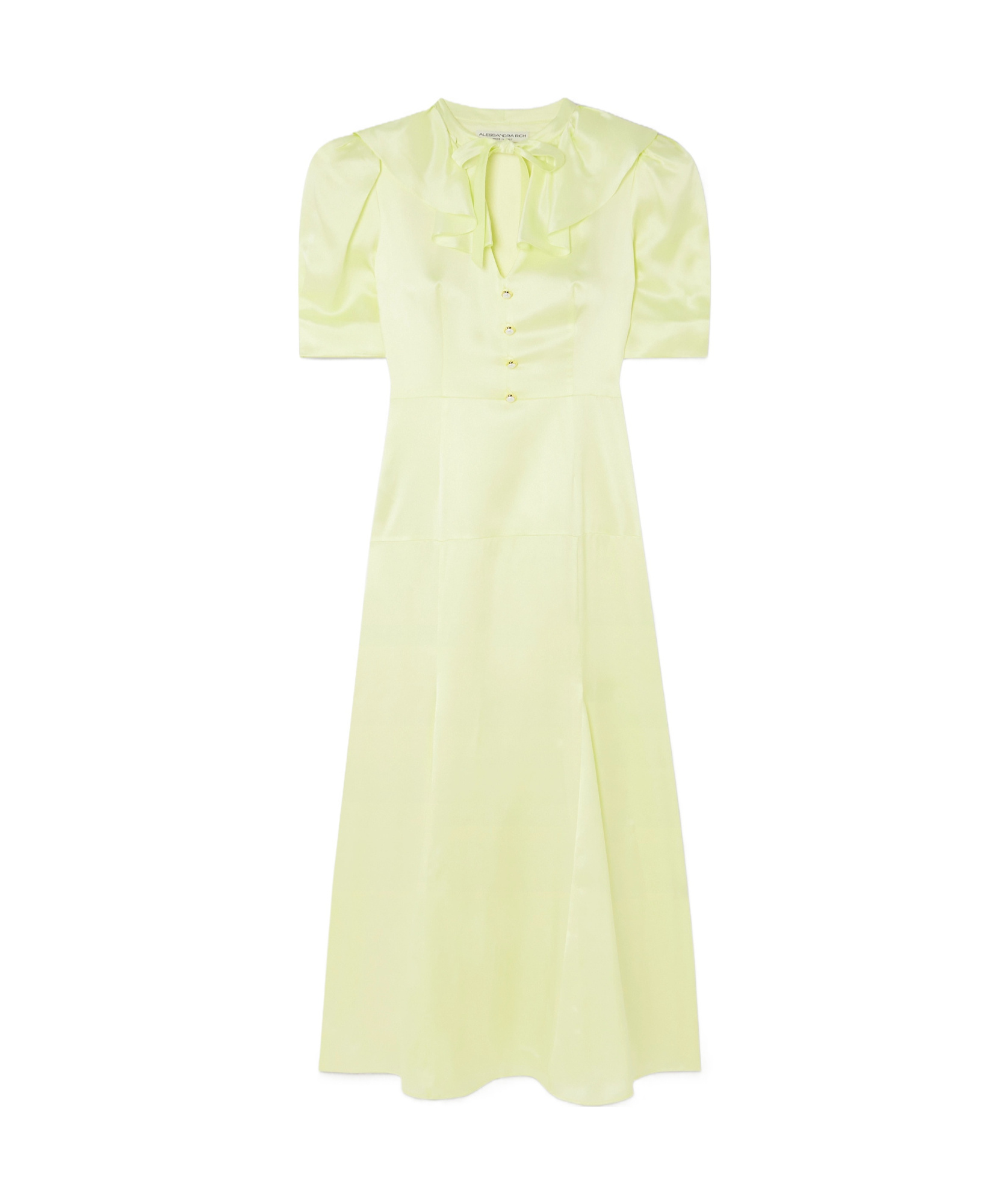 Alessandra Rich Short Sleeve Dress In Neutral