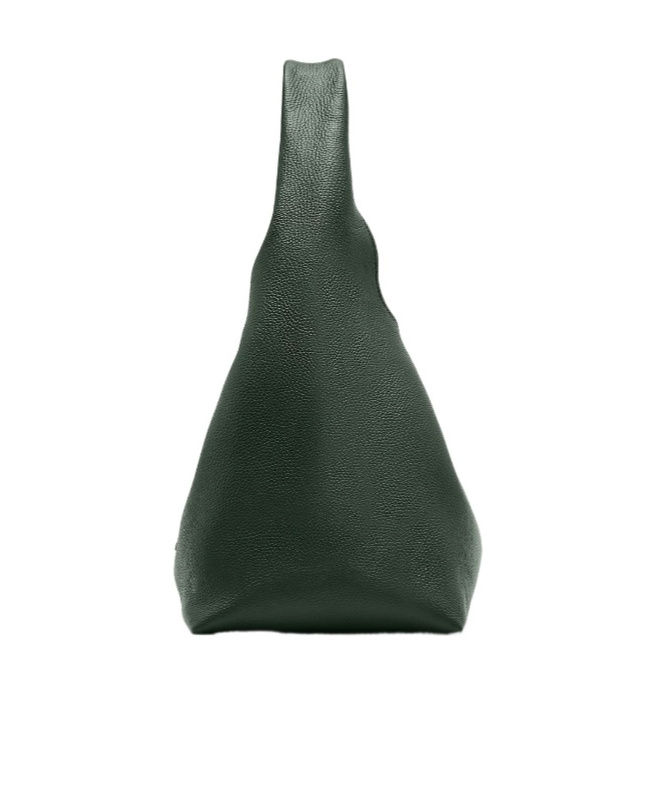 Marc Jacobs The Sack Bag Woman Dark Green In Leather In Black