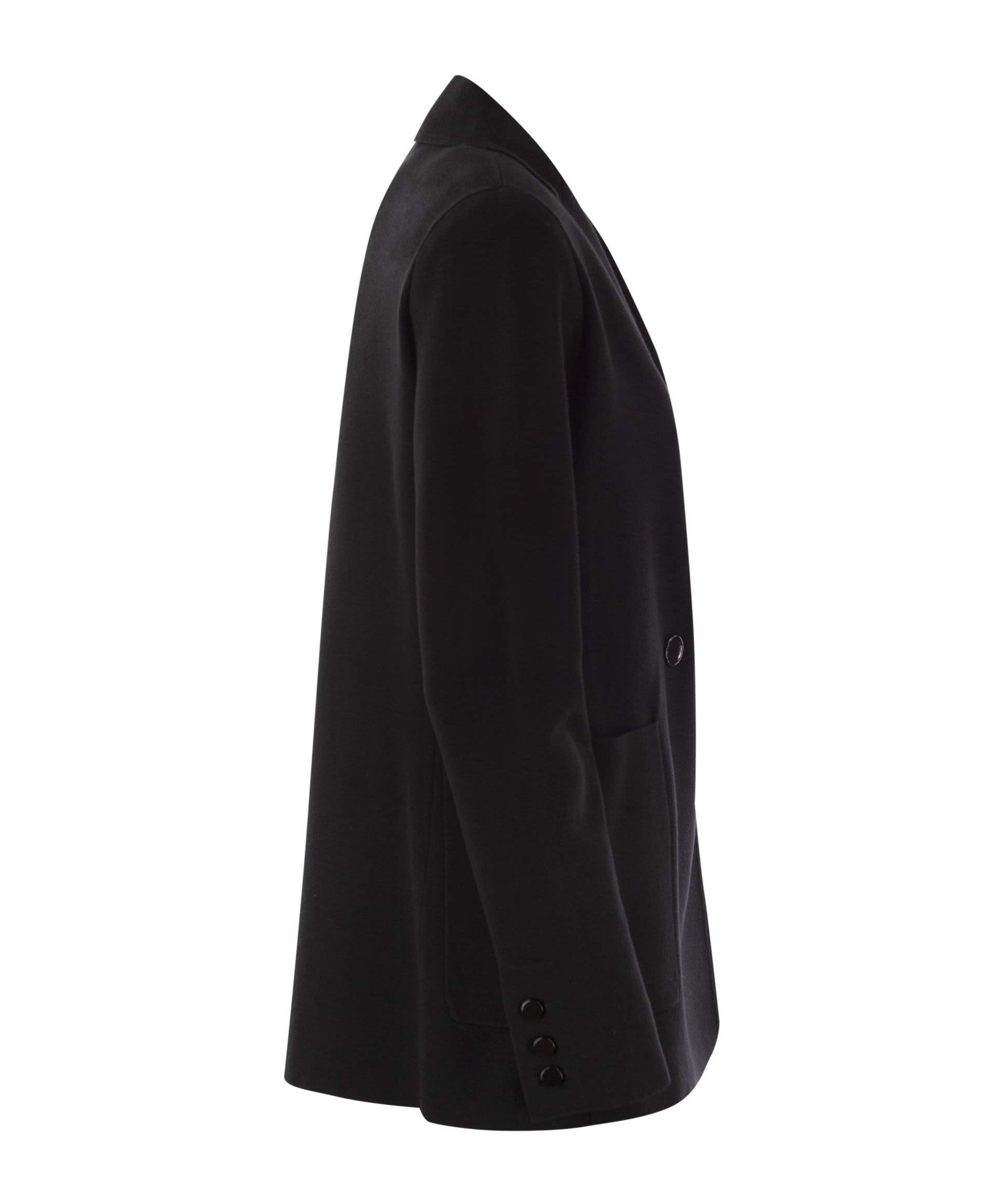 Max Mara Double-breasted Blazer In Black
