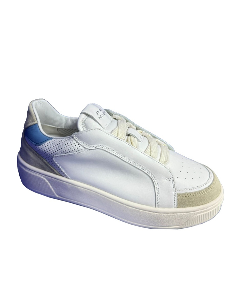 Stuart Weitzman Tie Low-top Casual Shoes In White