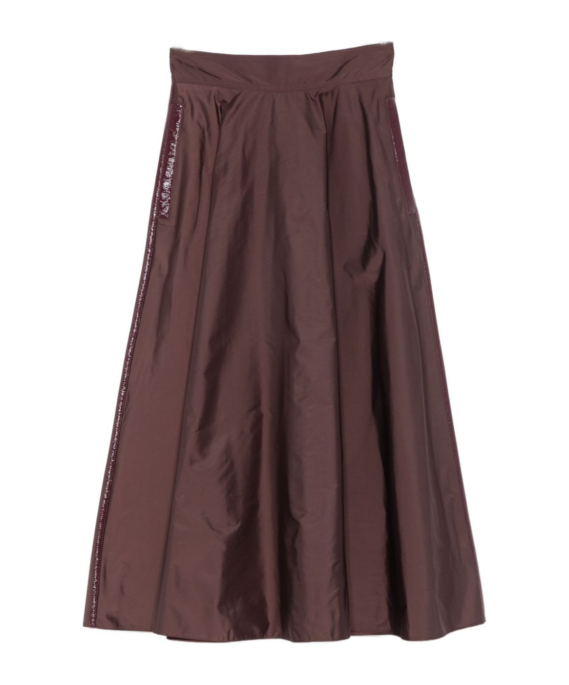 Elisabetta Franchi Embellished A-line Midi Skirt In Brown