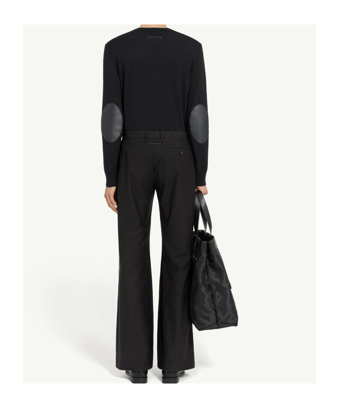 Mm6 Maison Margiela Flared Trousers In Black