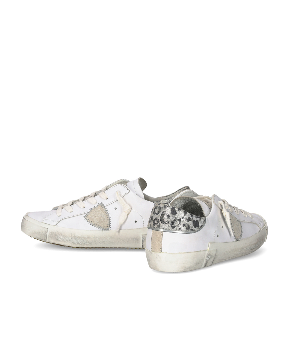 Philippe Model Prsx Leather Sneakers In White
