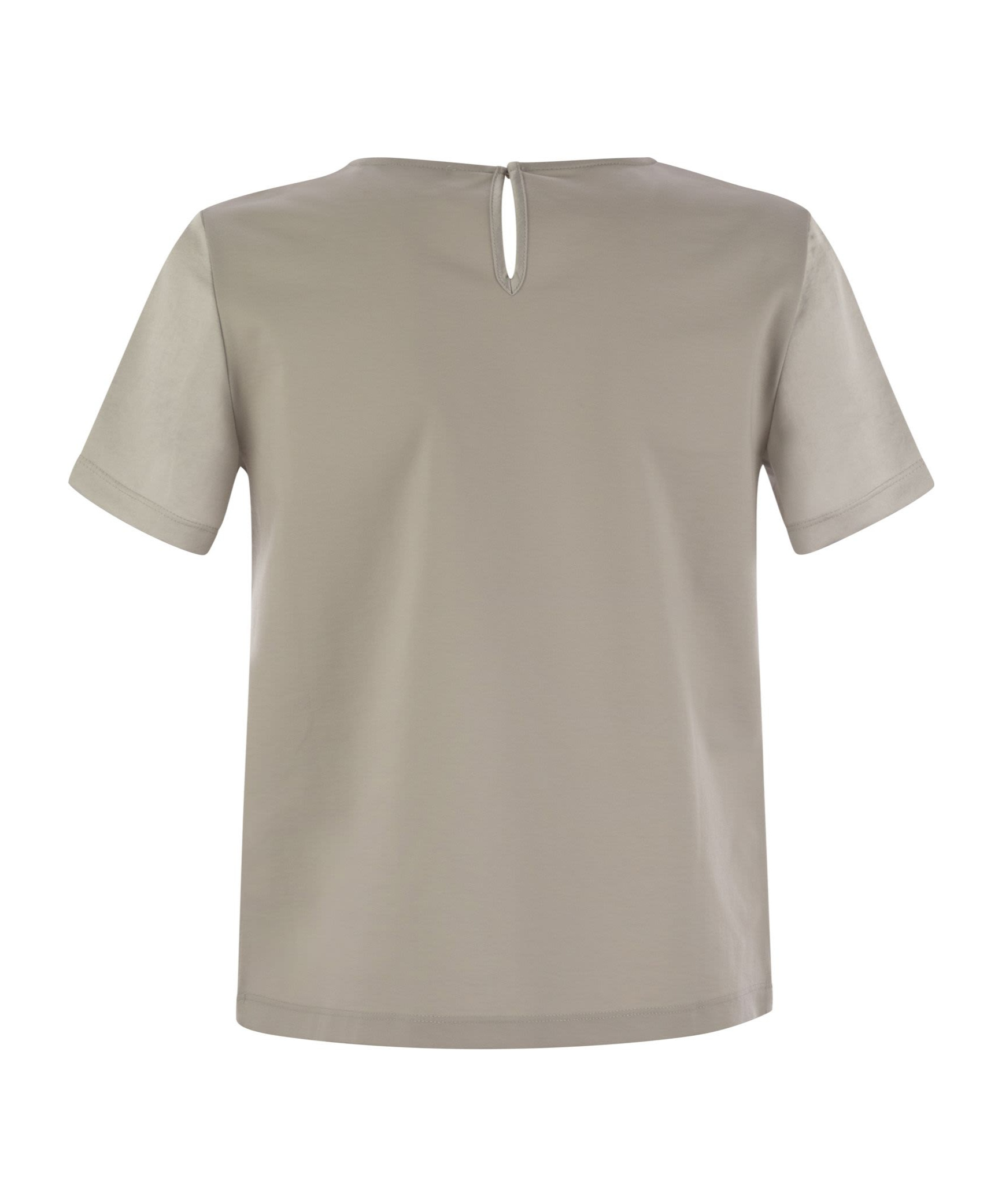Weekend Max Mara Amburgo Crewneck T-shirt In Nude