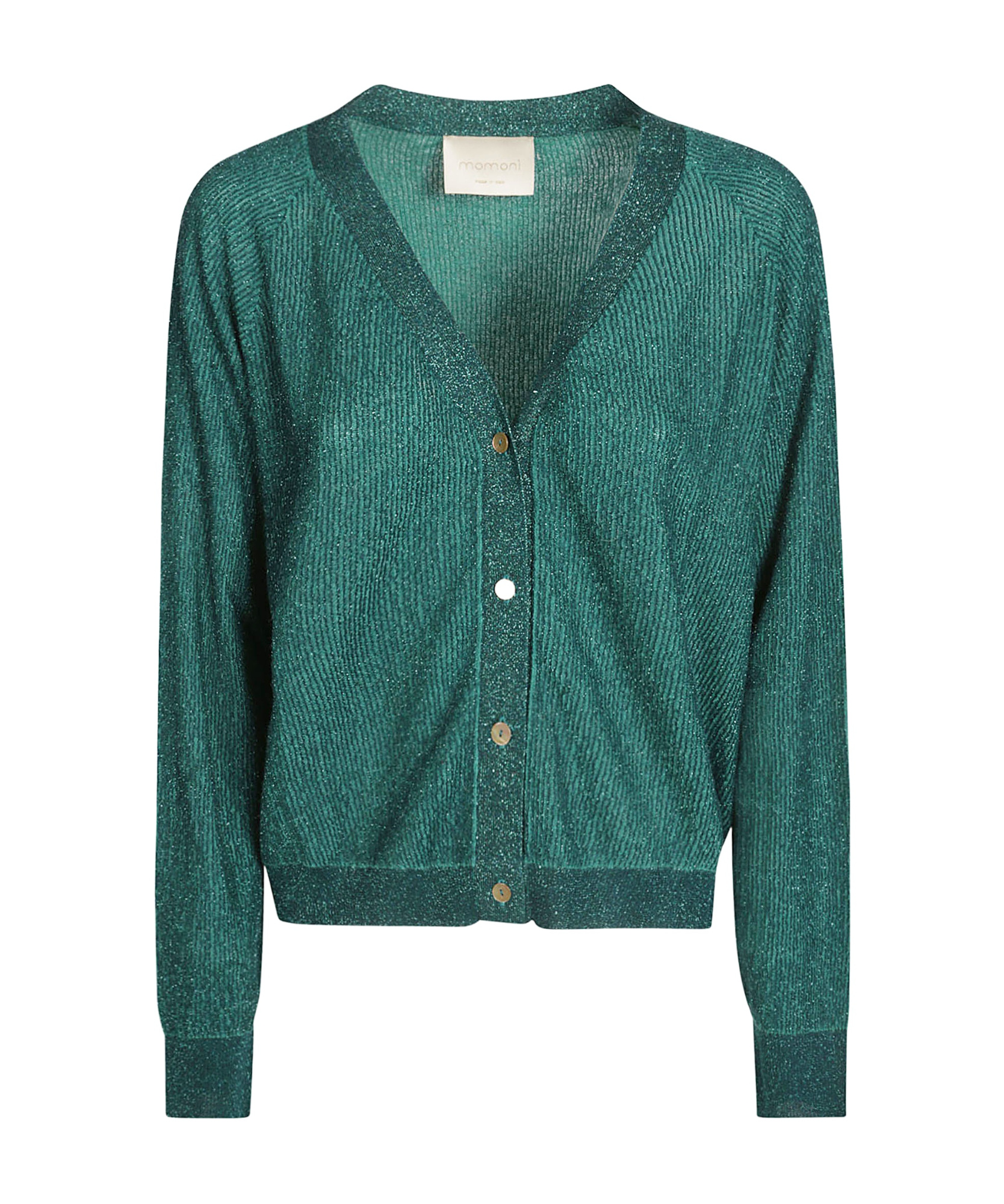 Momoní Momoni Cressida Cardigan Lurex In Blue