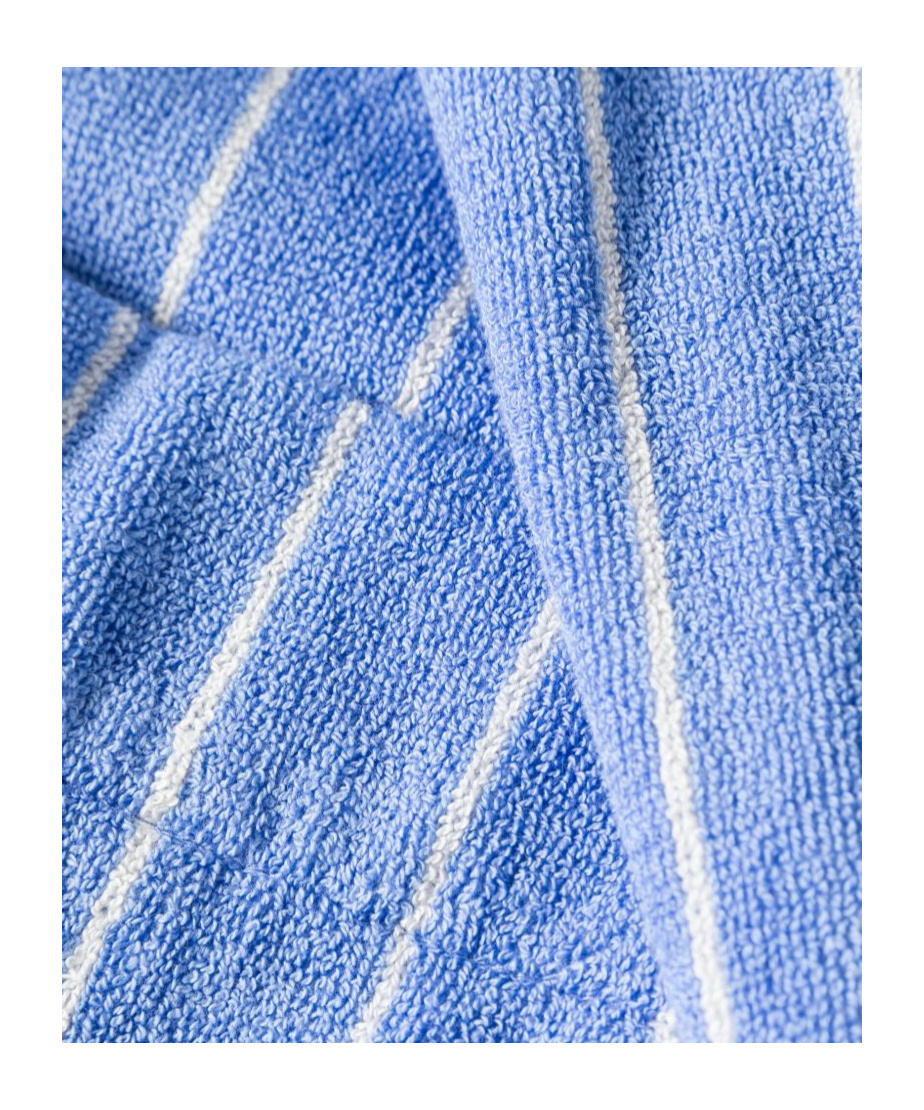 Tekla Terry Hooded Bathrobe In Blue