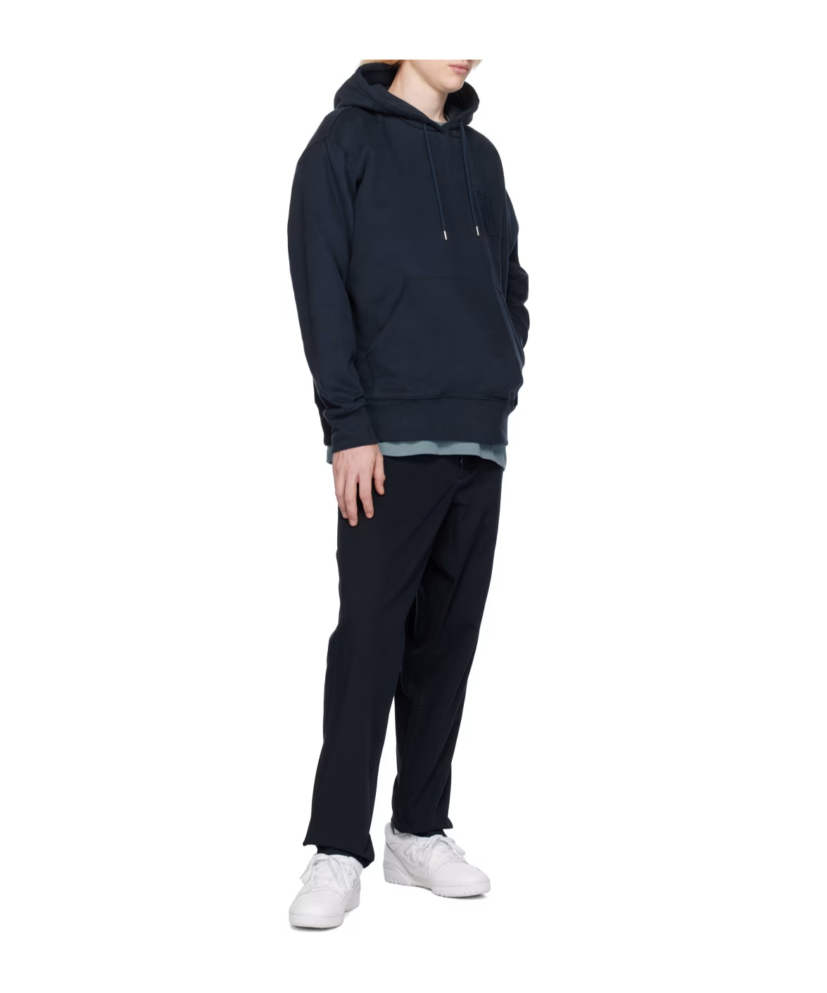Norse Projects Arne Logo Embroidered Hoodie In Black