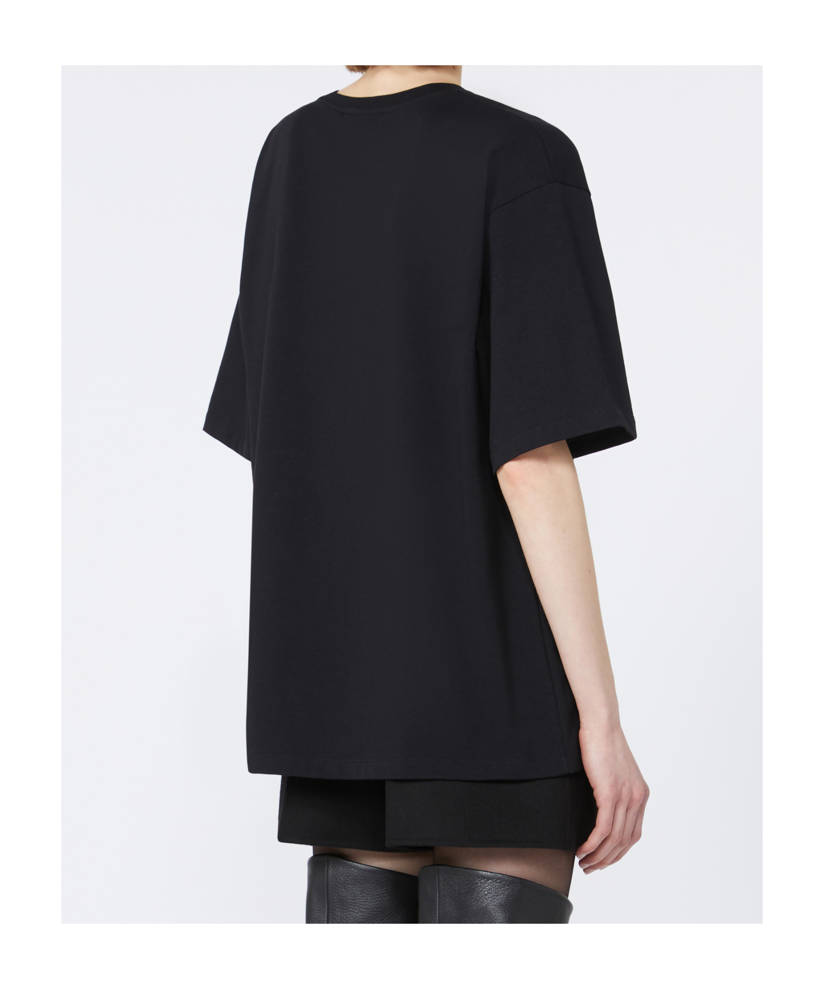 Sportmax Crew Neck T-shirt In Black