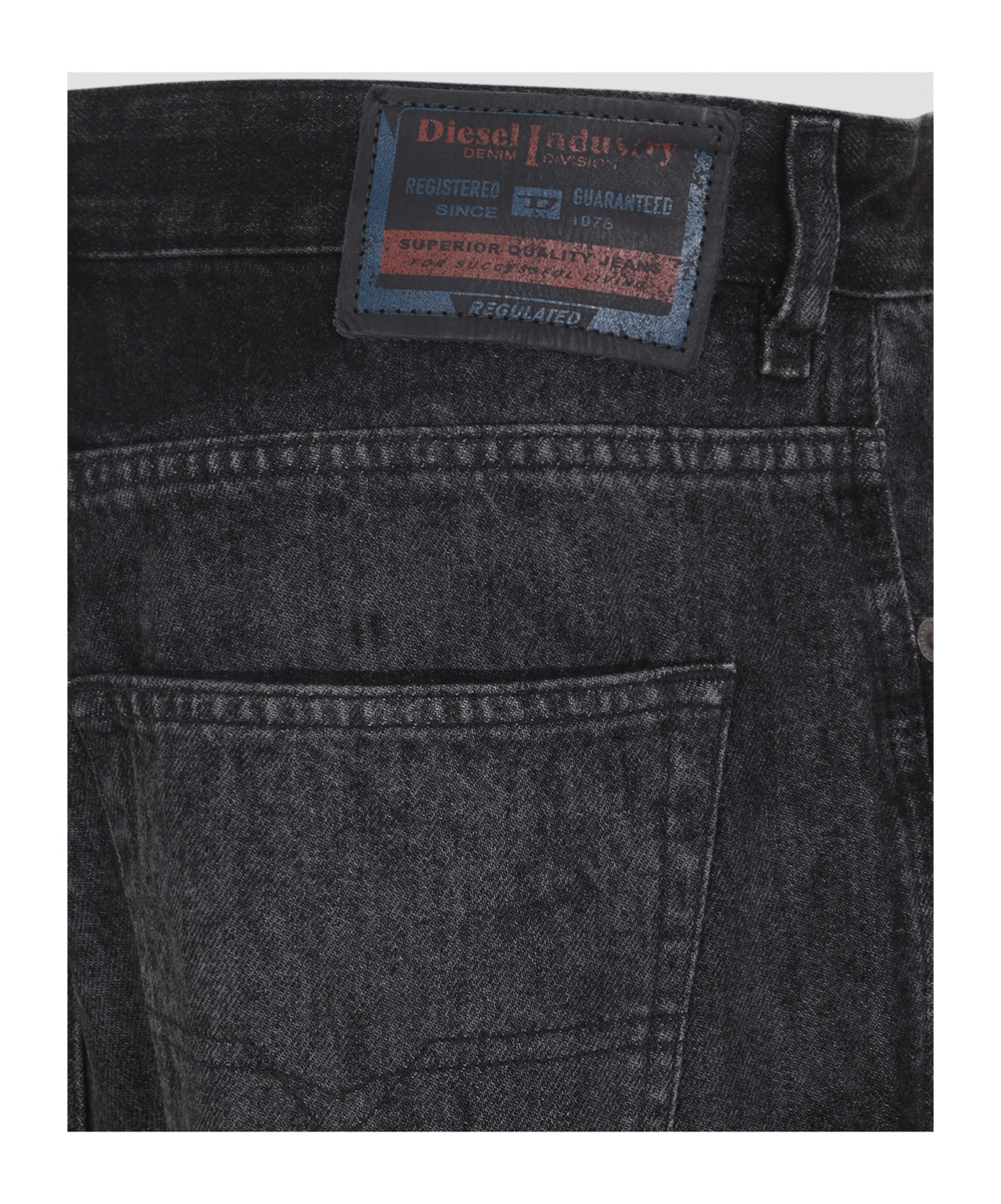 Diesel High-waisted Wide-leg Jeans With Edgy Raw Hem In Black