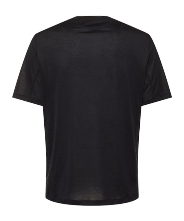 Brunello Cucinelli Men Black Jersey Faux Layering T-shirt