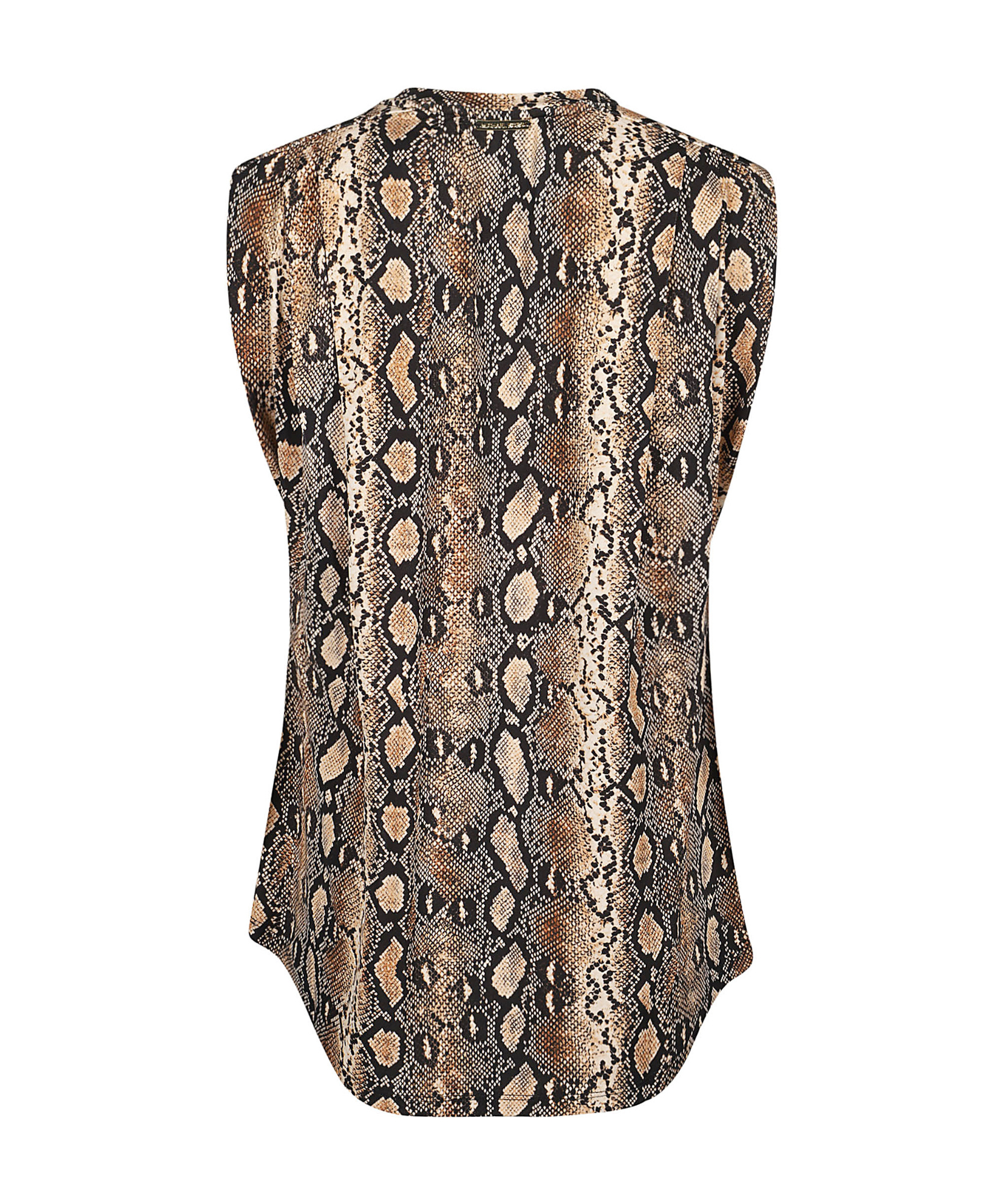 MICHAEL KORS T-SHIRT WITH SERPENTINE PATTERN WITH ROUND NECK 