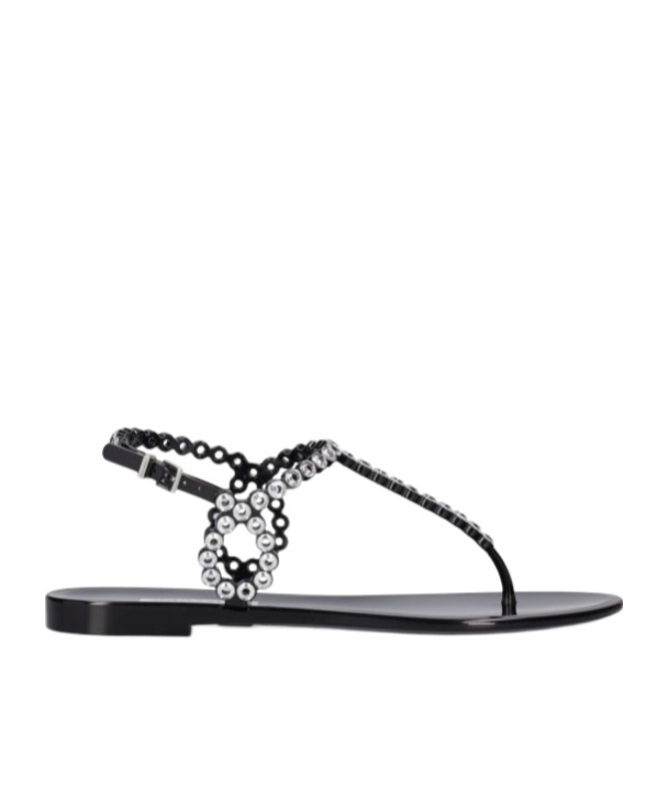 Aquazzura Crystal Flat Sandals
