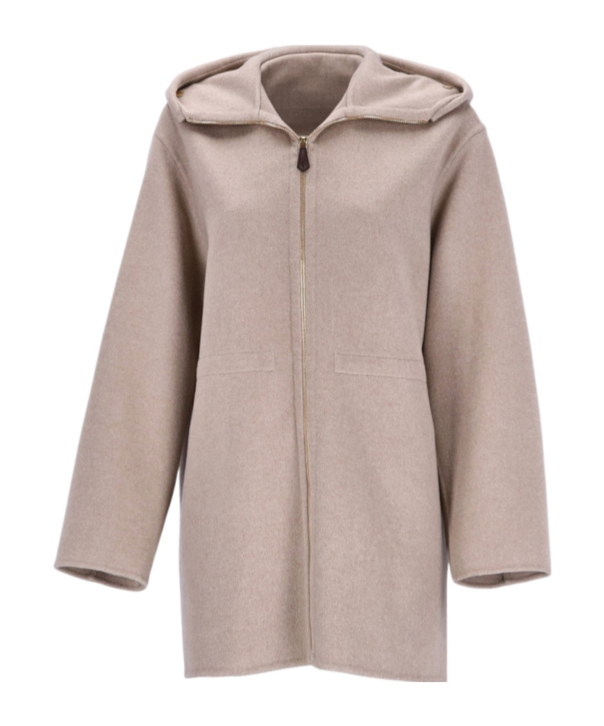 Loro Piana Hooded Coat In Pink