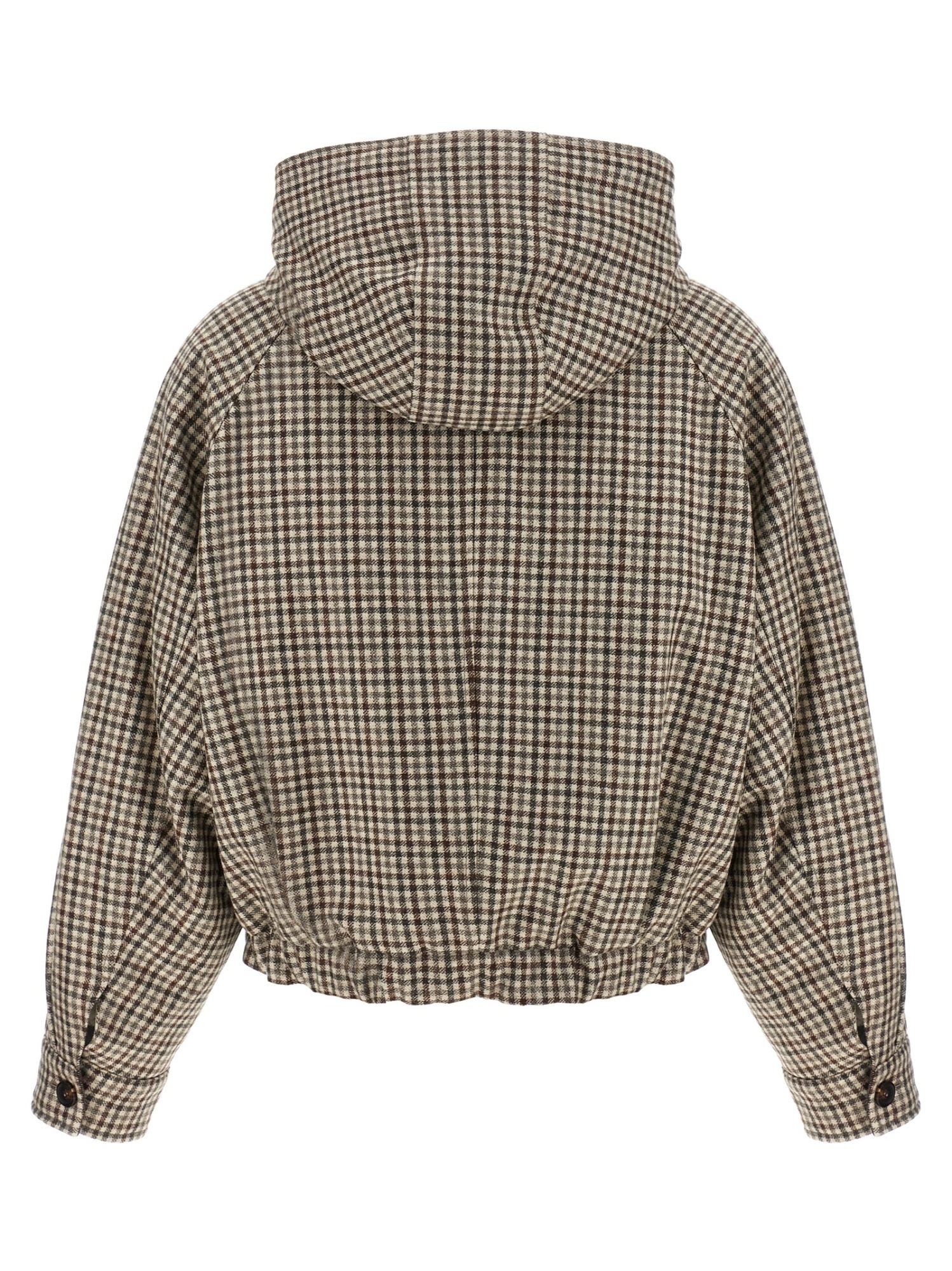 Brunello Cucinelli Shiny Zipper Pull Casual Jackets And Parka Beige