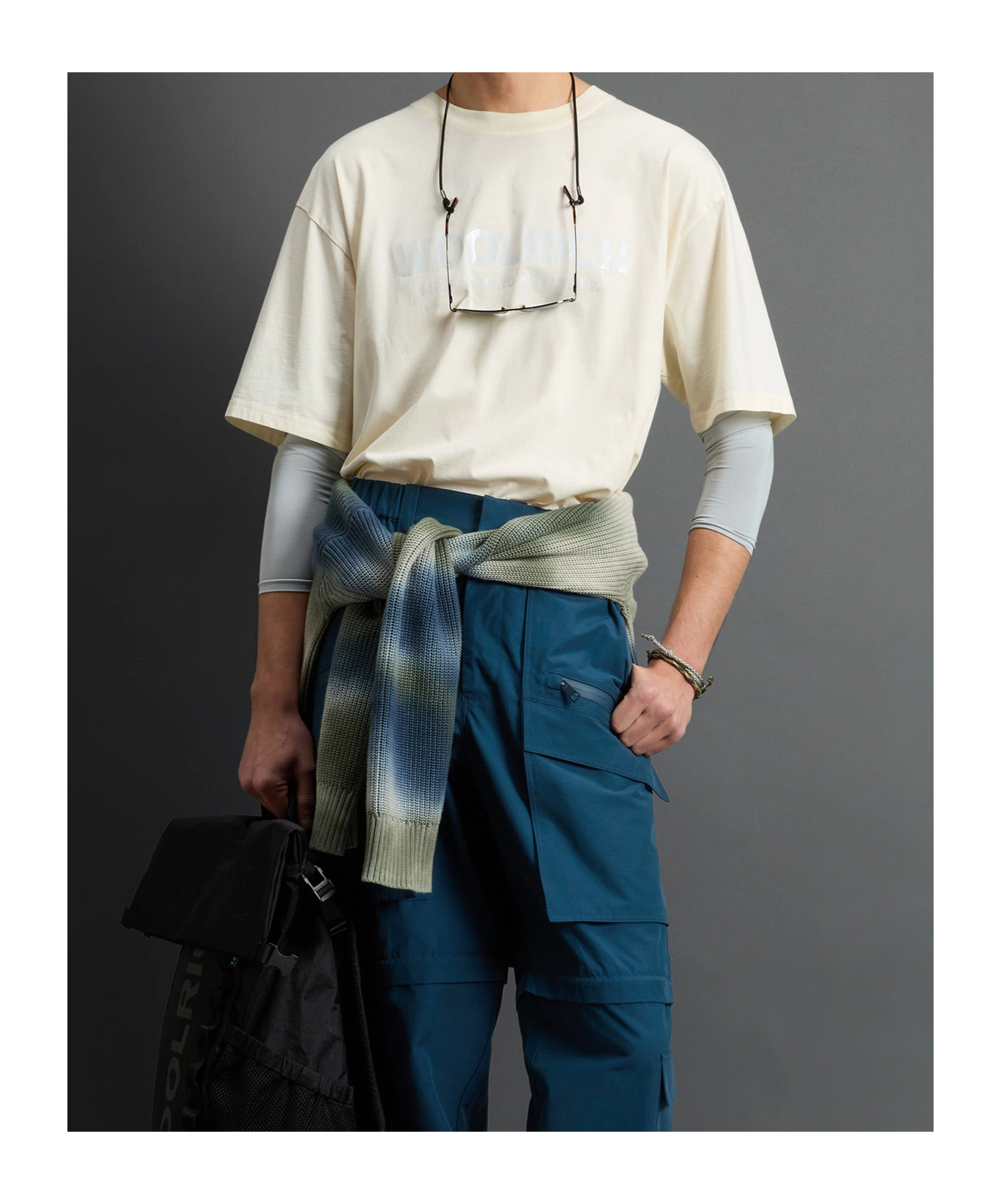 Woolrich Pure Cotton T-shirt With Logo By Todd Snyder In White