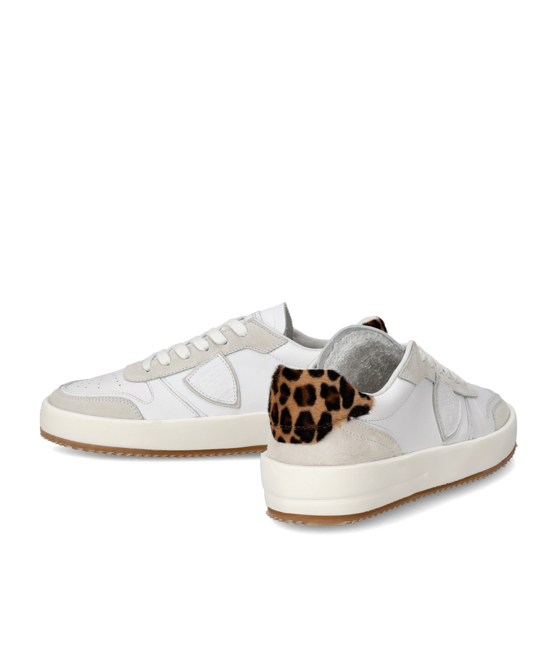 Philippe Model Logo Patch Low-top Sneakers In White