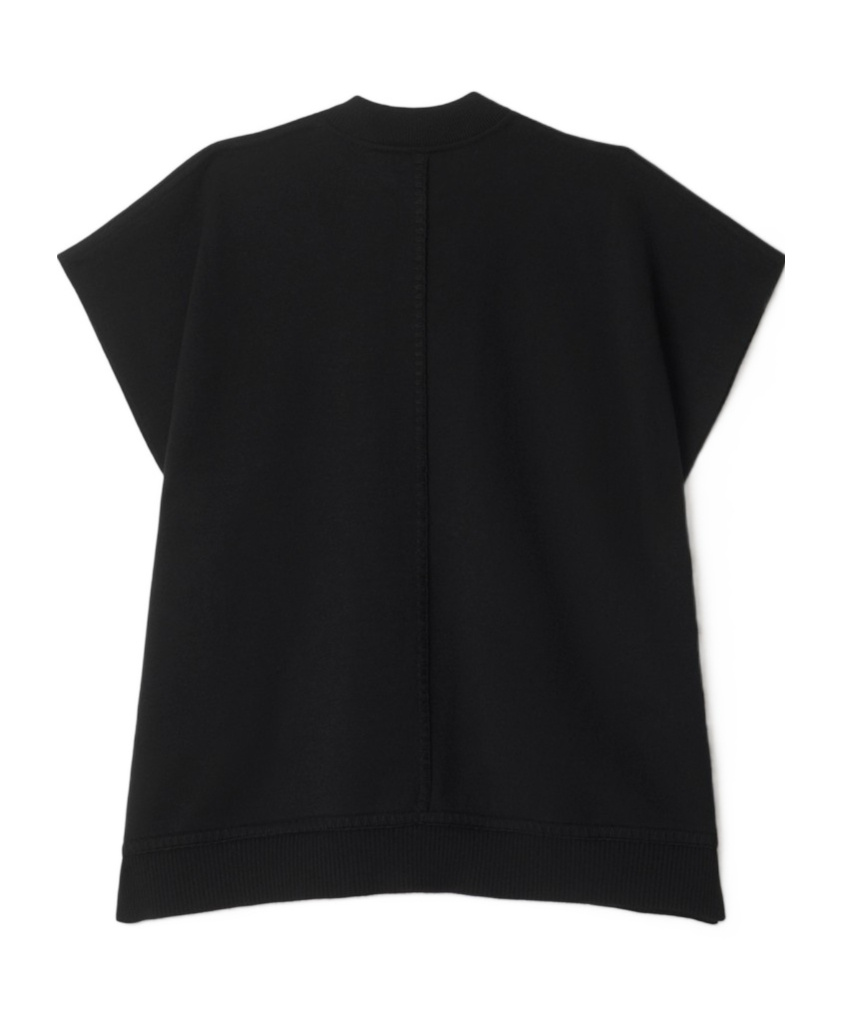 Burberry Check Label Wool Blend Cape In Black