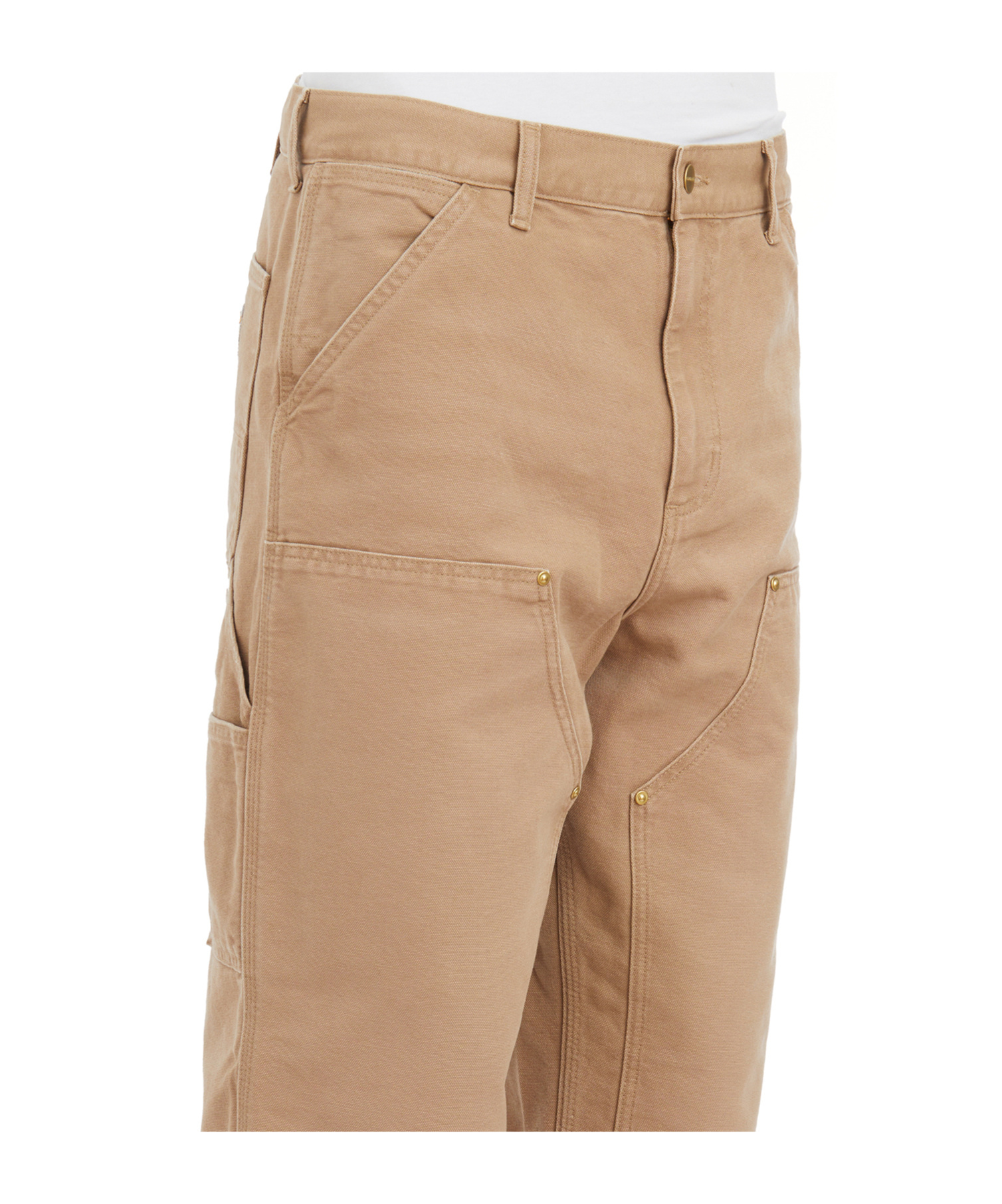 Carhartt Wip Double Knee Trousers In Nude