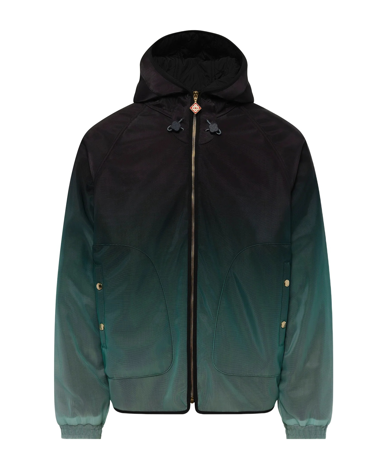 Casablanca Ombre-effect Hooded Jacket In Multi