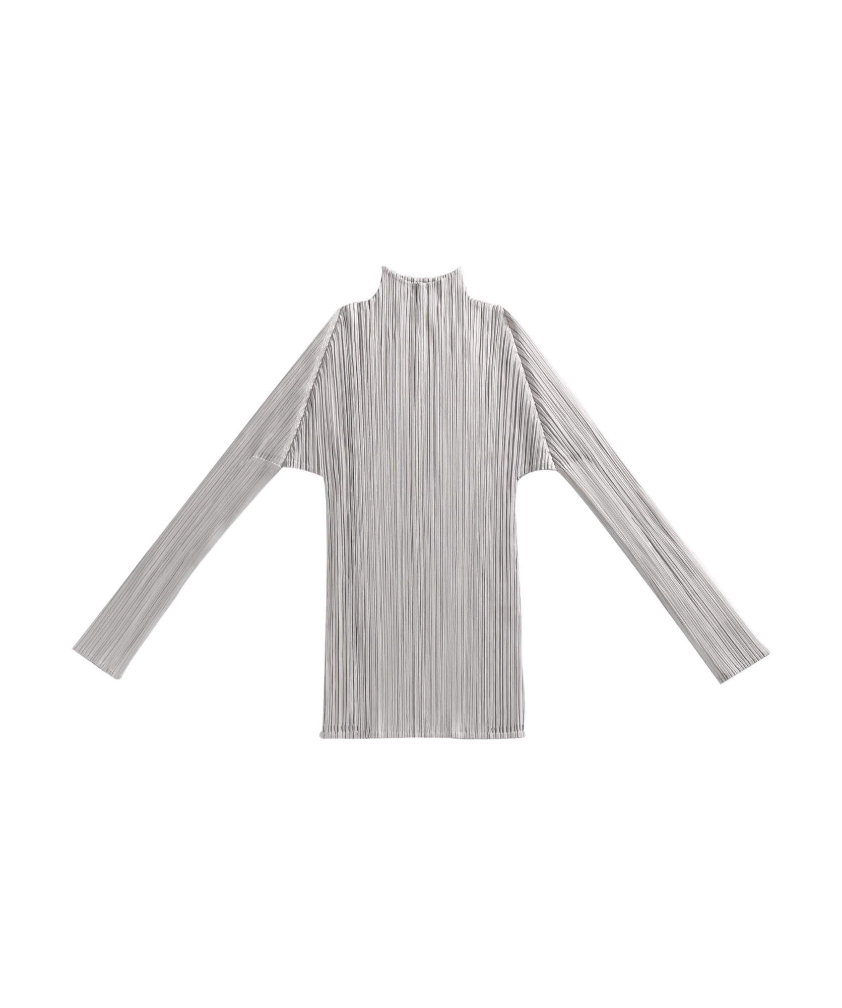 Issey Miyake Long-sleeved Blouse In Gray