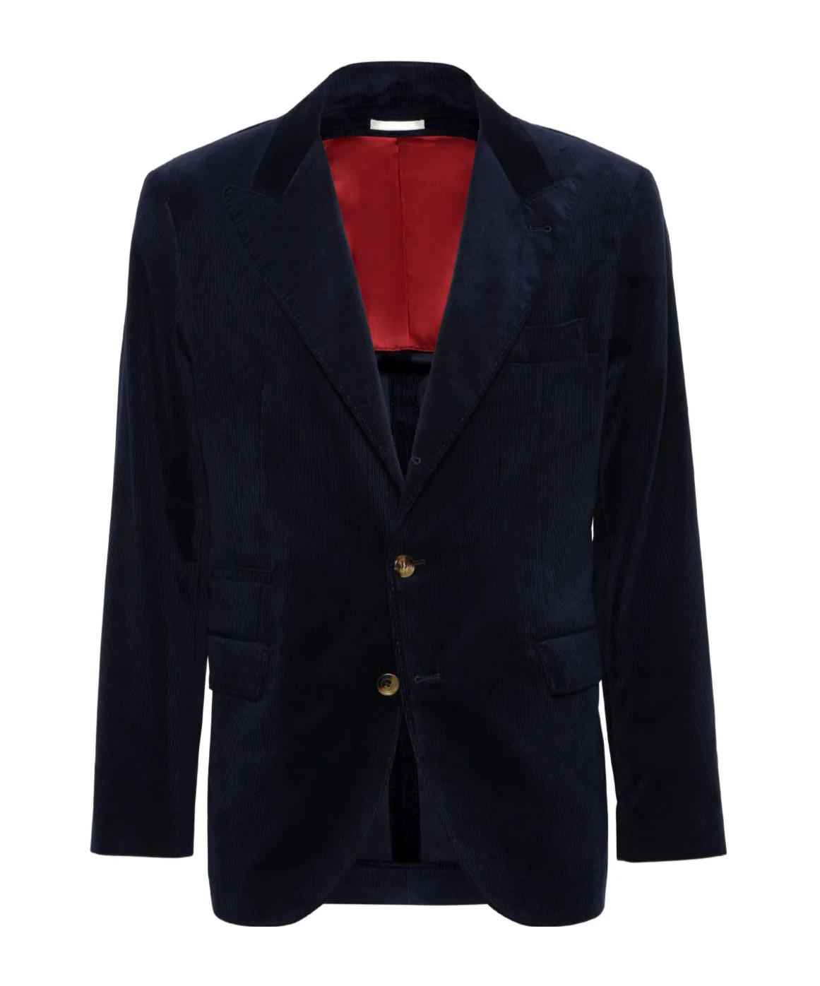 Brunello Cucinelli Velvet Two-button Blazer In Black