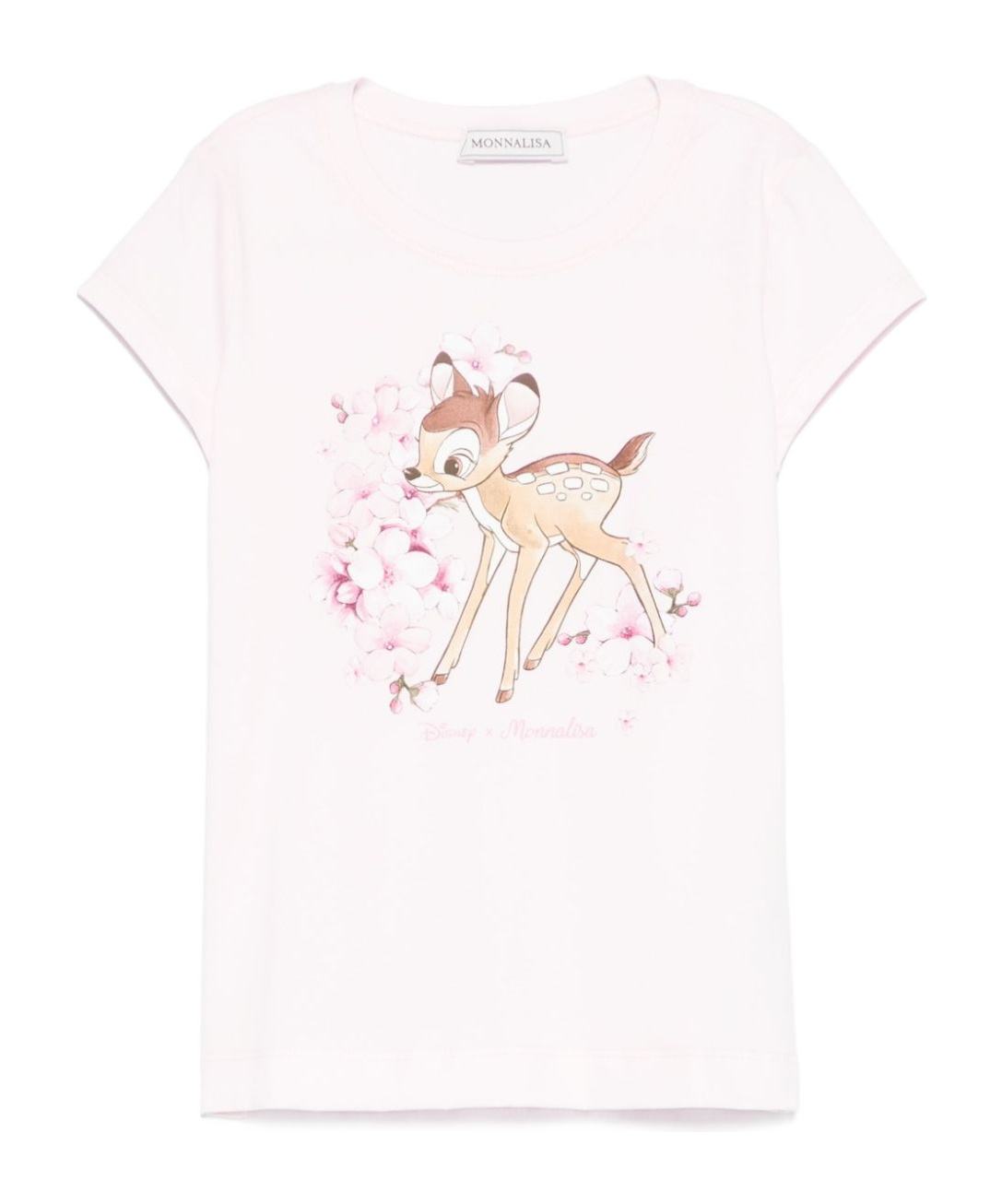 Monnalisa X Disney Bambi-print T-shirt In White