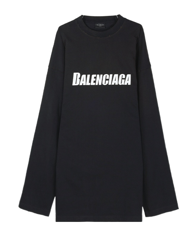 Balenciaga Crew Neck T-shirt In Blue