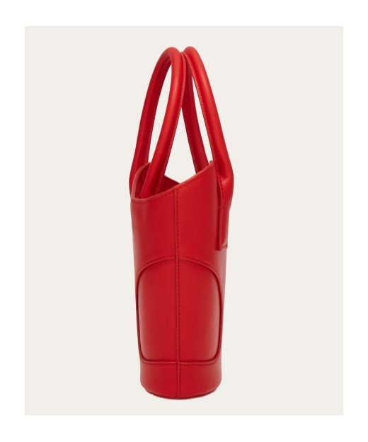 Ferragamo Red Leather Handbag In Red