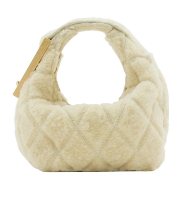 Burberry Micro Hook Chain Shoulder Bag In Nude