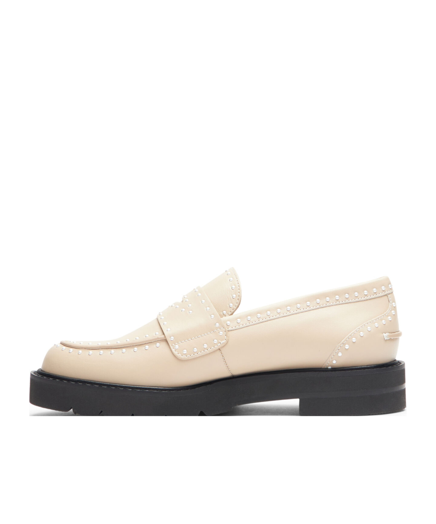 Stuart Weitzman Parker Lift Loafers In Nude