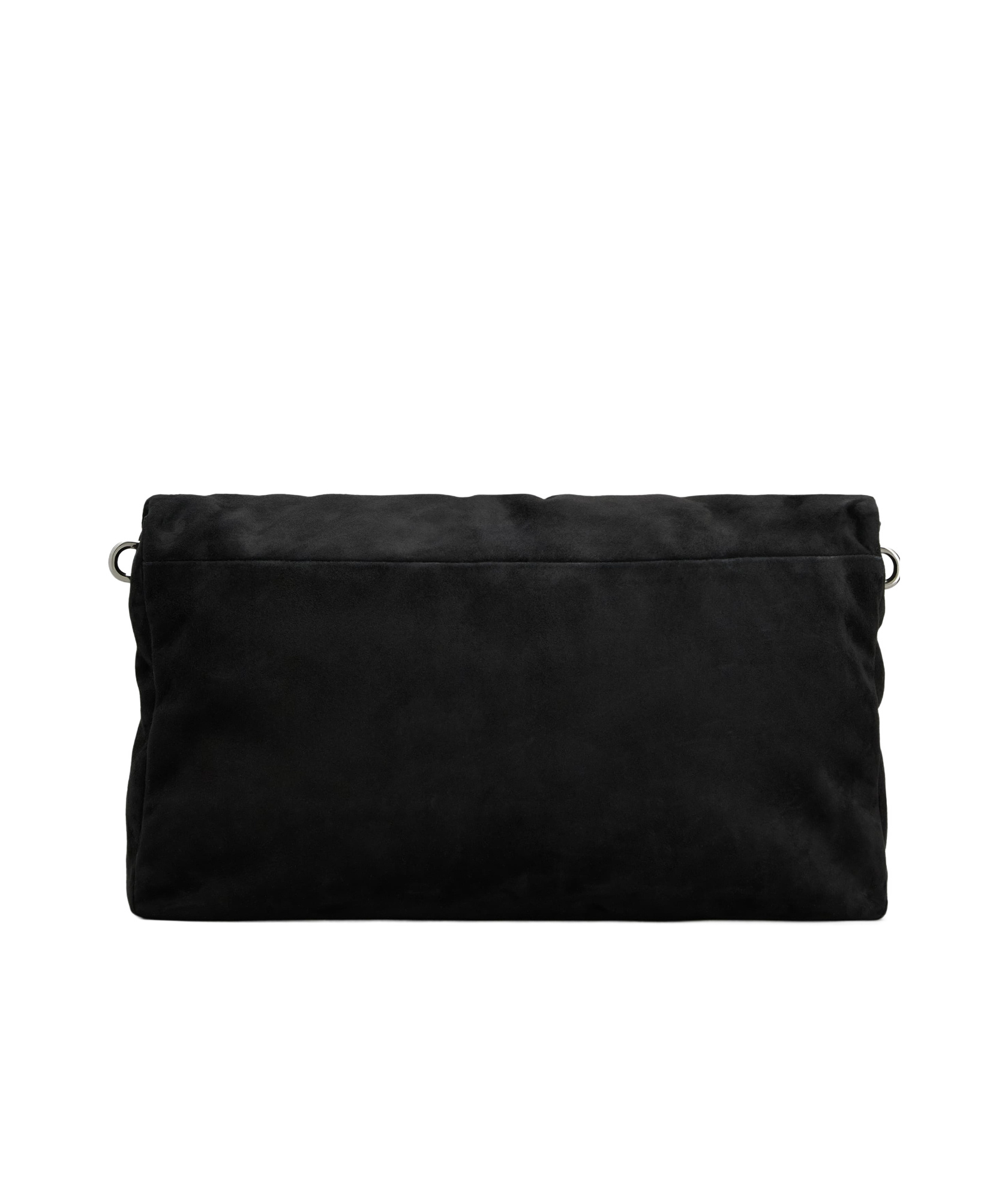 Roger Vivier Viv' Choc Large Bag In Suede In Black