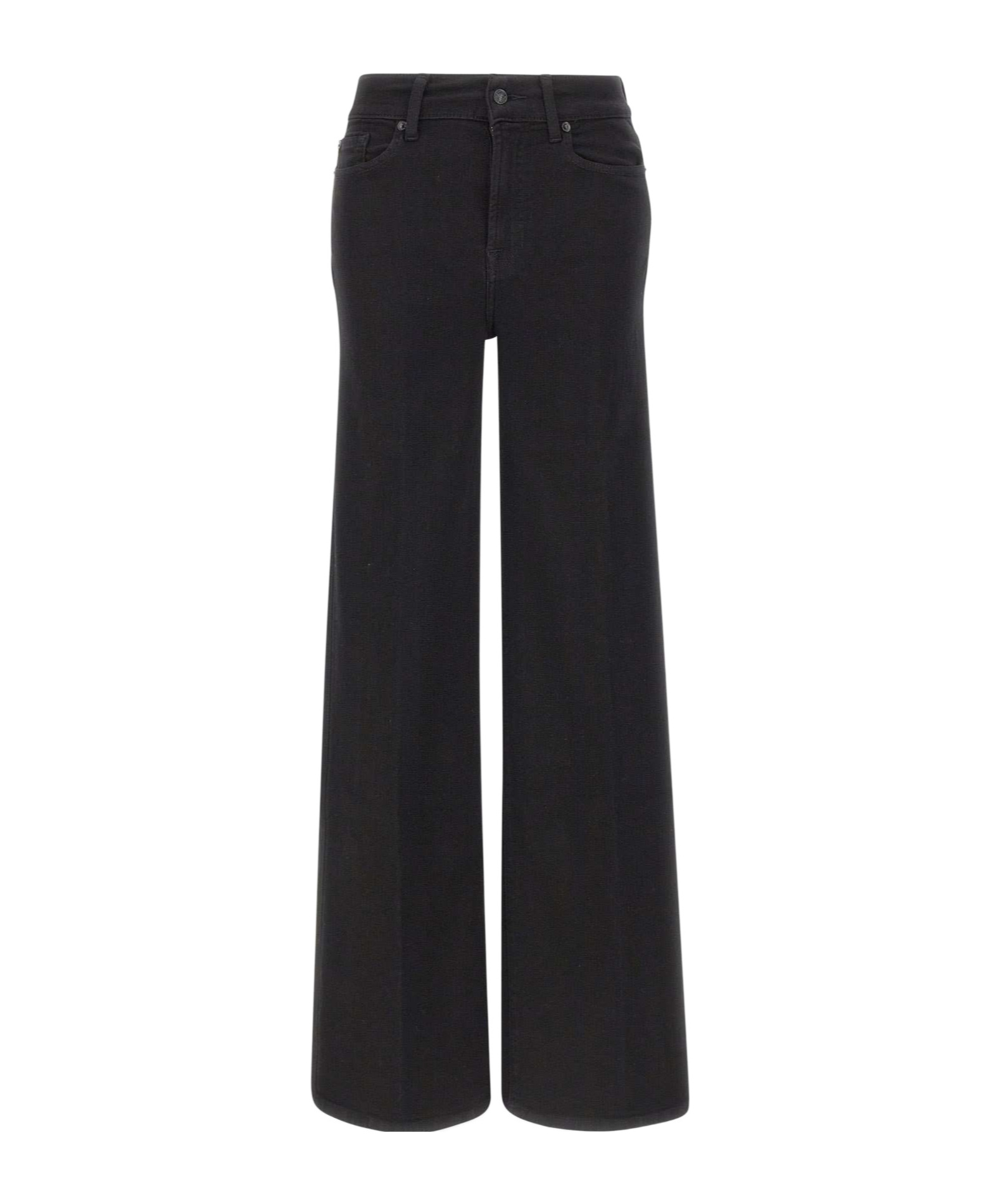 7 For All Mankind Straight-leg Jeans In Black