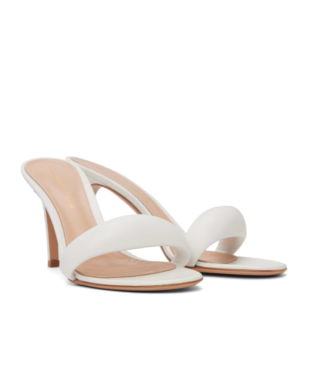 GIANVITO ROSSI OPEN-TOED ROUND HEAD HIGH-HEELED SANDALS