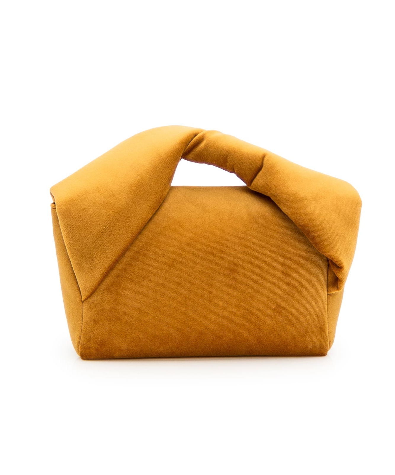 Jw Anderson Medium Twister Velvet Tote Bag In Orange
