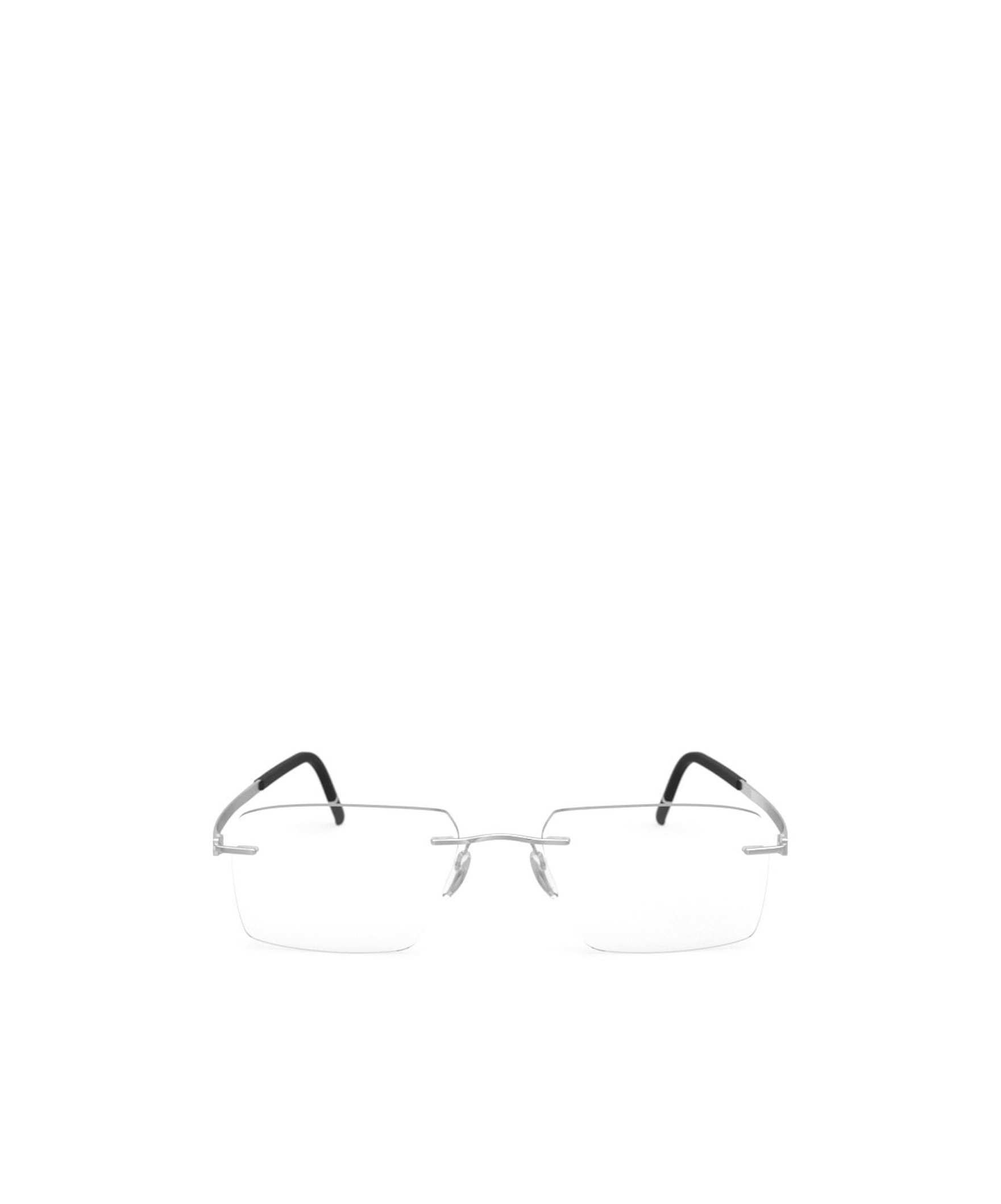 Silhouette Geometric Flat Mirror In White