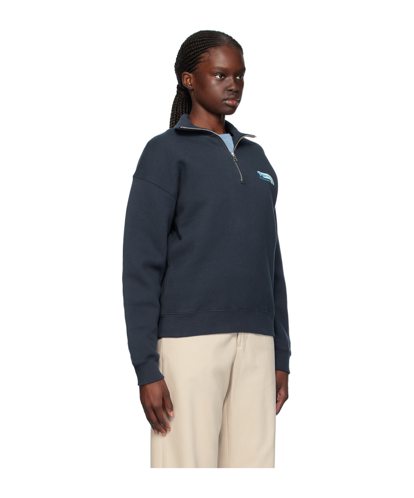 MAISON KITSUNÉ EMBROIDERED SWEATSHIRT
