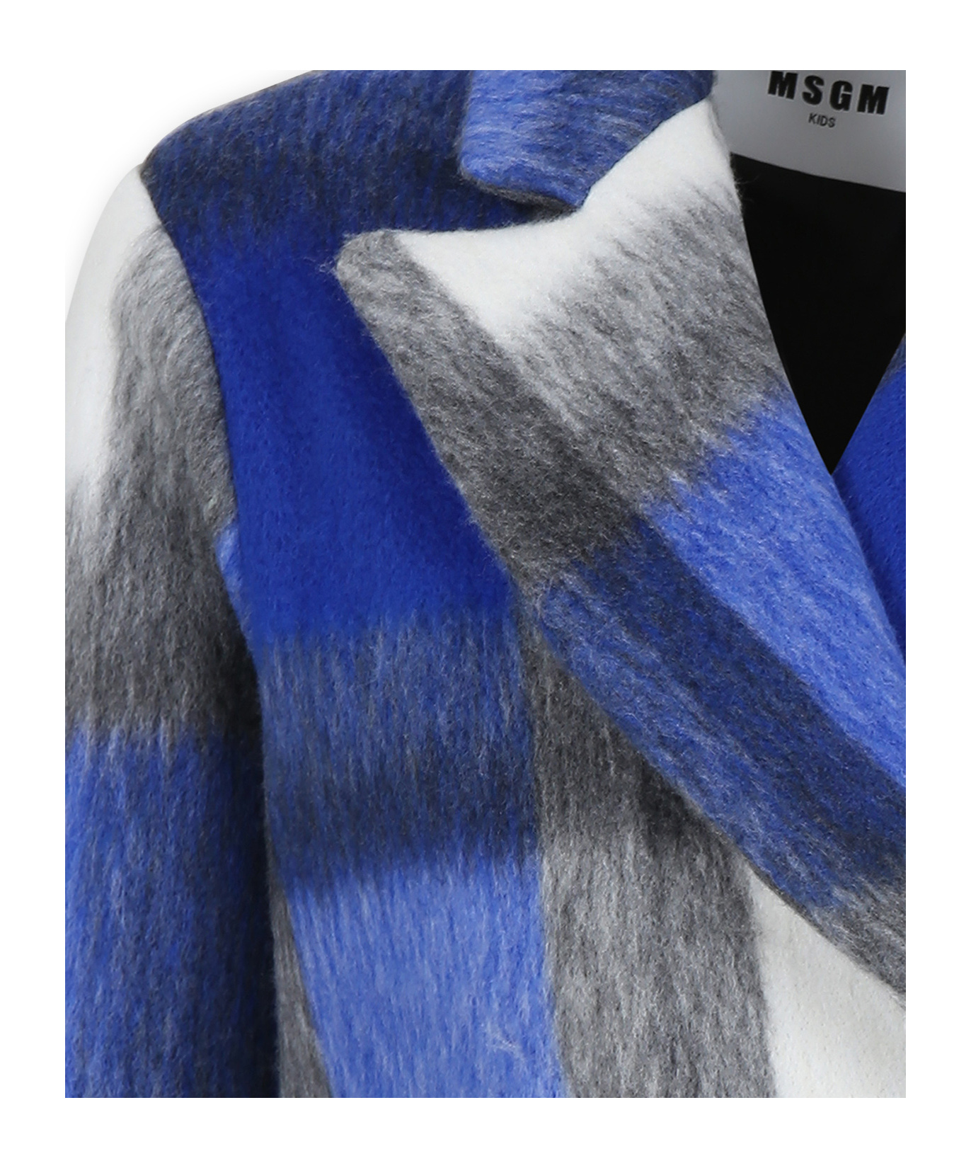 Msgm Check-print In Blue