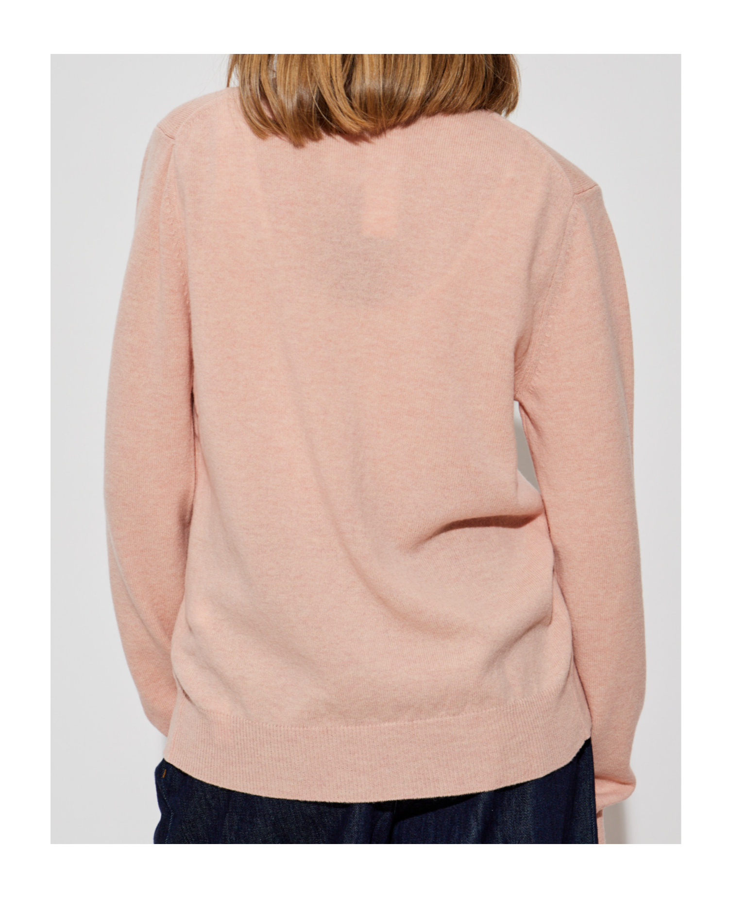 Comme Des Garçons Play Heart-patch Knitted Wool Cardigan In Pink