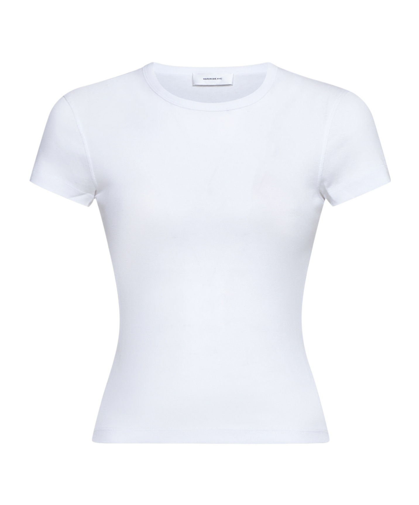 Shop Wardrobe.nyc Round Neck Short Sleeve T-shirt