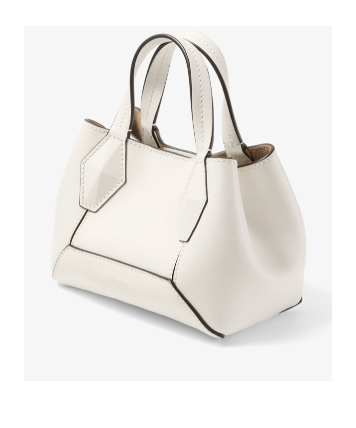 Jimmy Choo Diamond Tote Xs In White