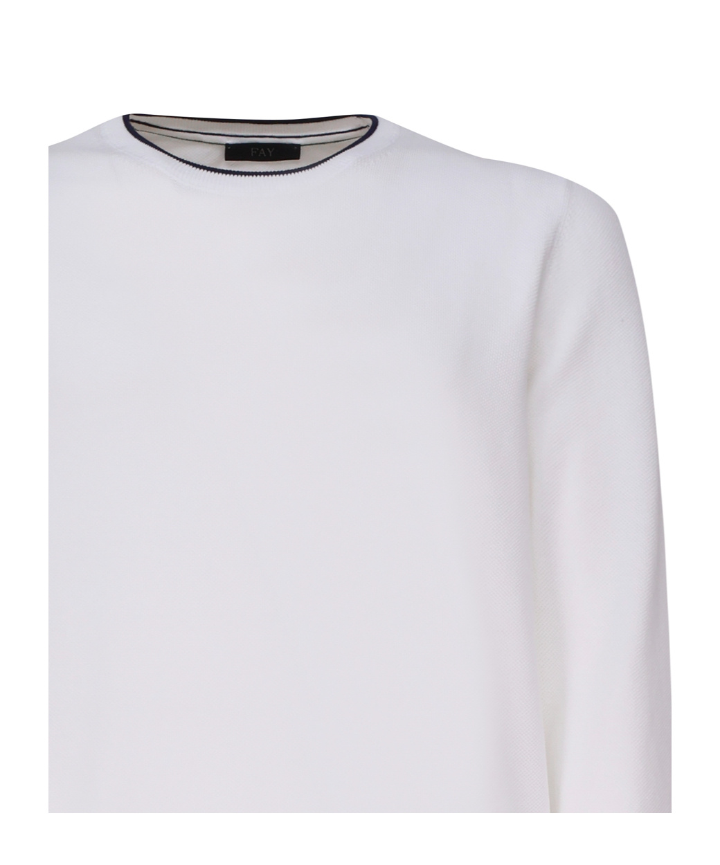 Fay Cotton Sweatshirt In White