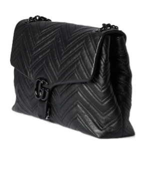 Gucci Gg Marmont Large Shoulder Bag In Black