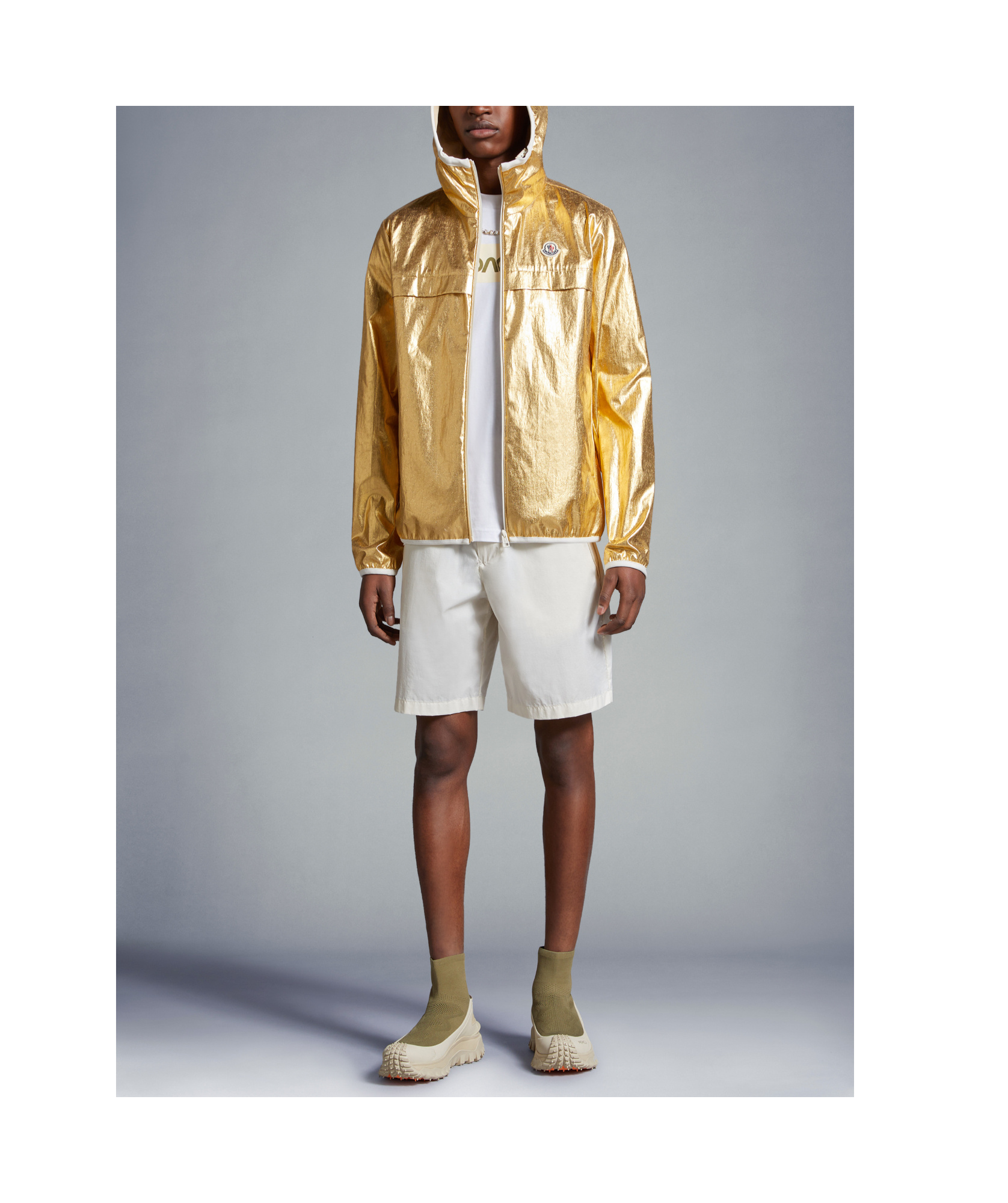 Moncler Lightweight Bermuda Shorts In White