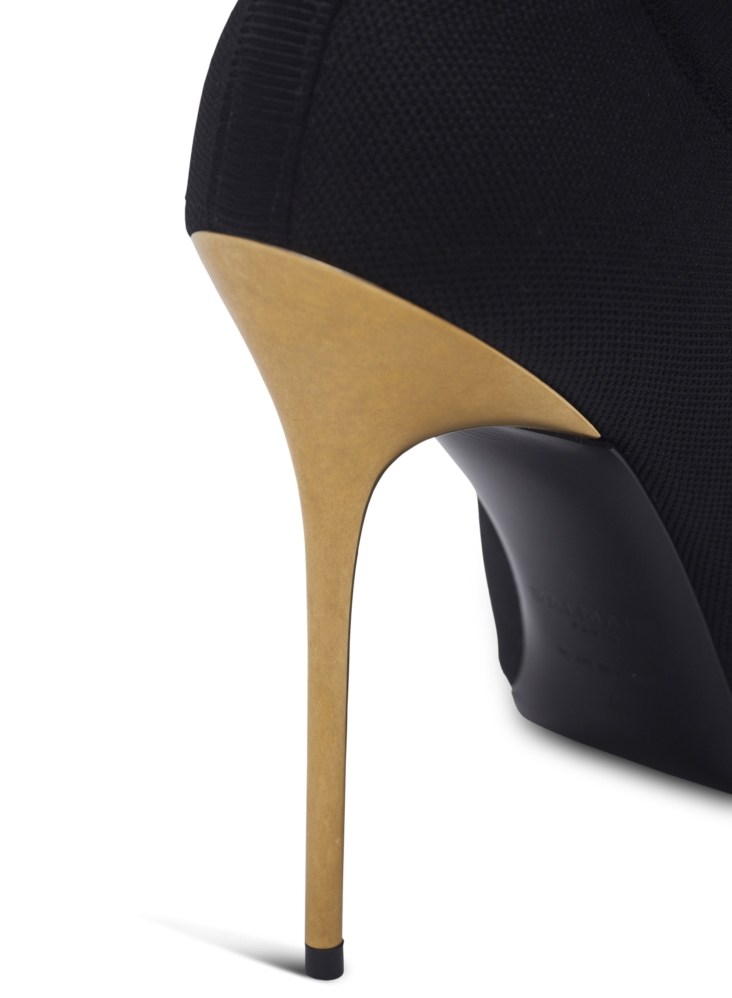 Balmain Ankle Boot High Heels Ankle Boots In Black Cotton In Black