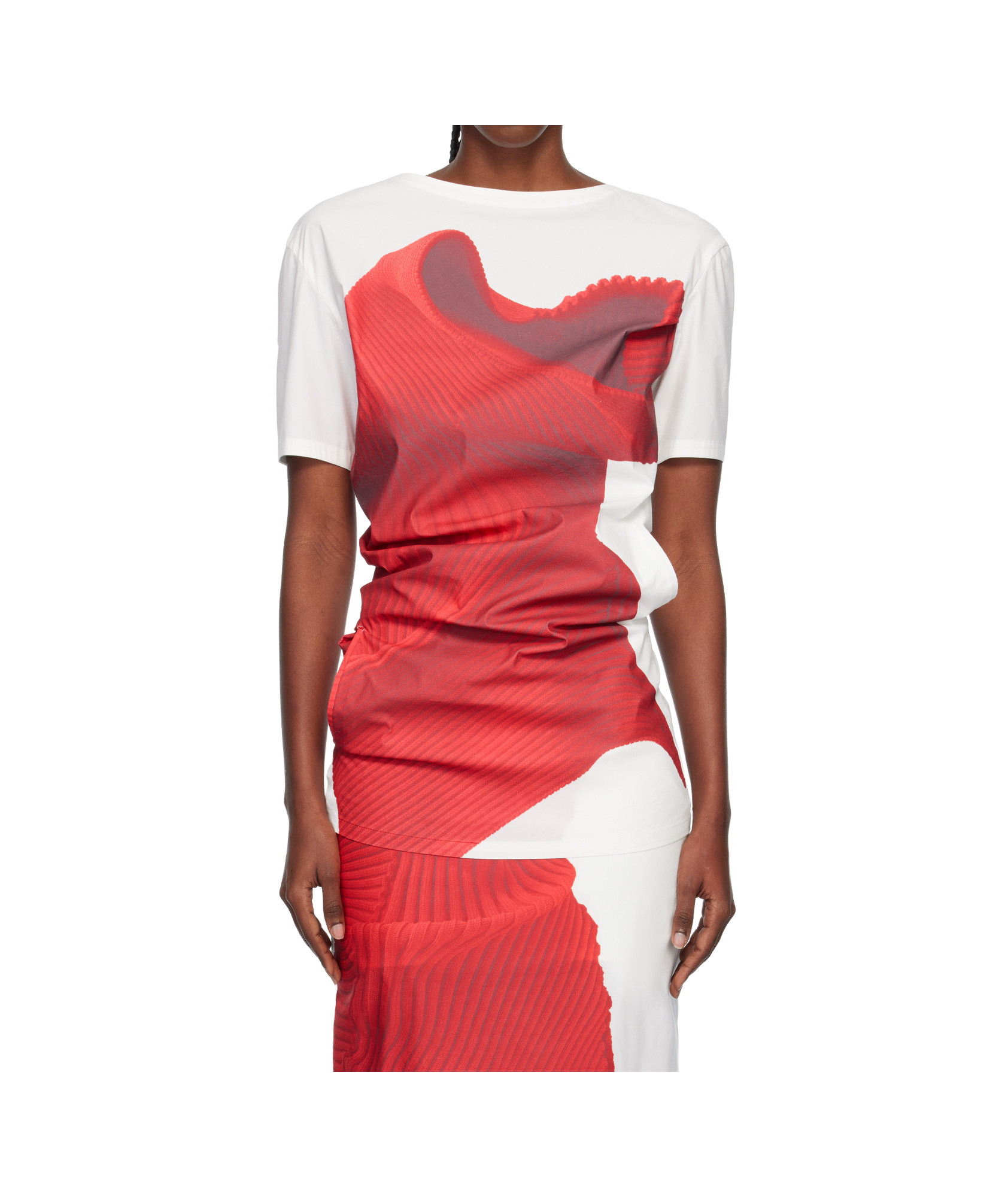 Issey Miyake Knit As Represented Top In Multi