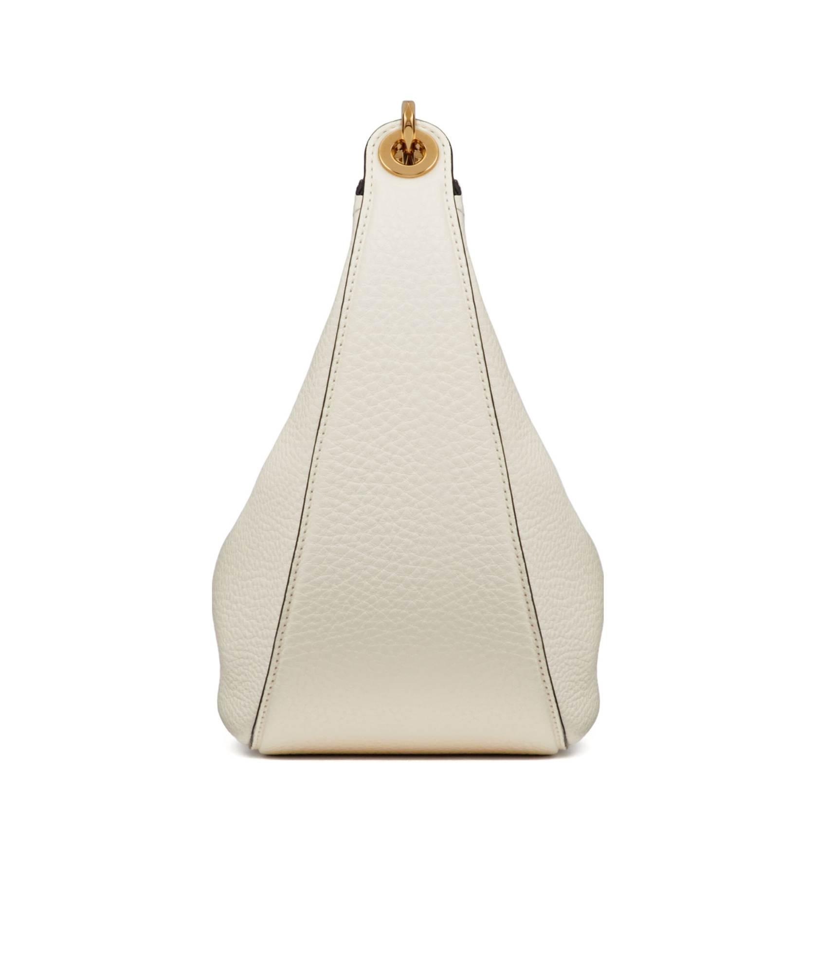VALENTINO GARAVANI SMALL VLOGO MOON HOBO BAG IN GRAINY CALFSKIN WITH CHAIN