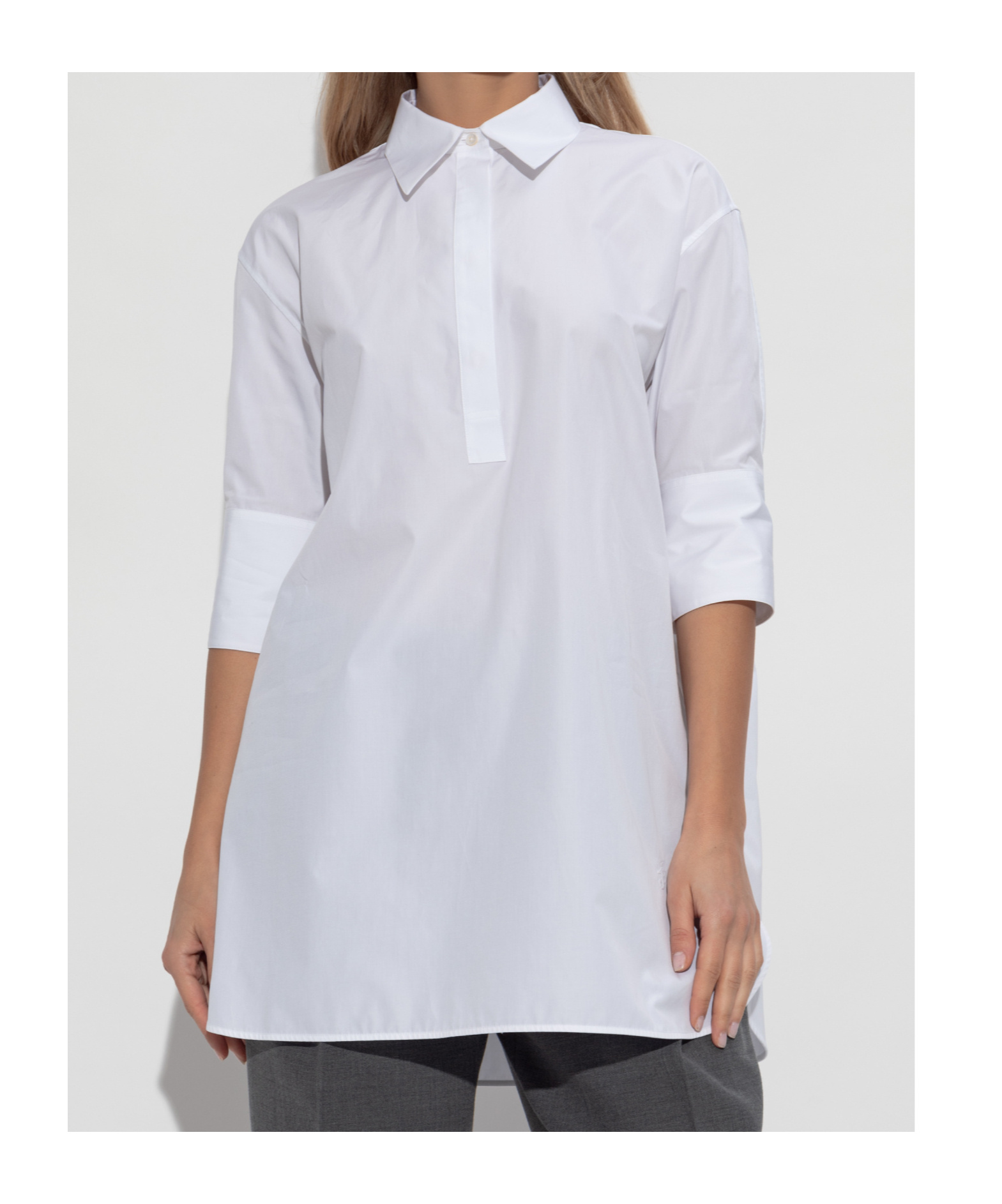 Jil Sander Short-sleeved Shirt In White