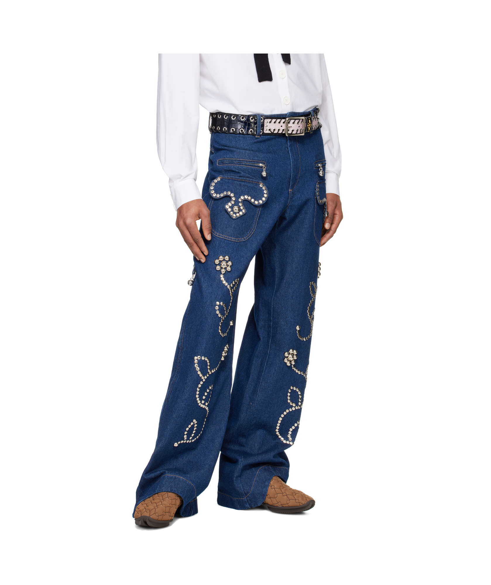 Chopova Lowena Moppy Charm Jeans In Blue